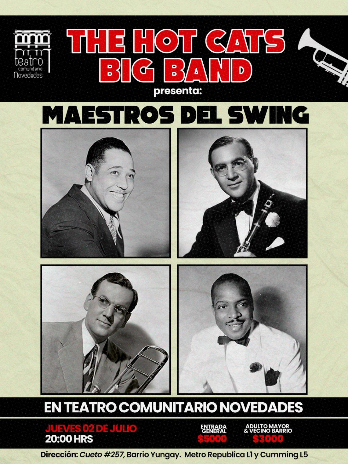 The Hot Cats Big Band en el Novedades!!