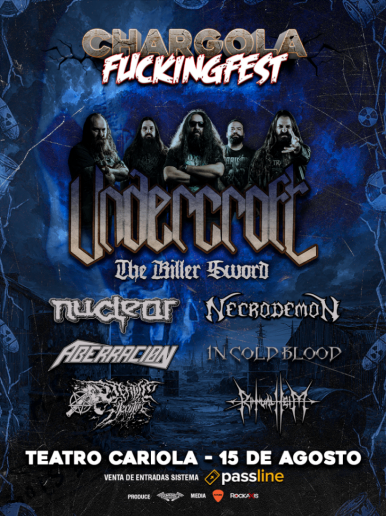 CHARGOLA FUCKINGFEST 2026 CELEBRARÁ SU OCTAVA EDICIÓN ENCABEZADA POR UNDERCROFT EN TEATRO CARIOLA.